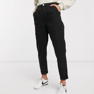 ASOS Chino Cargo Pants in Black